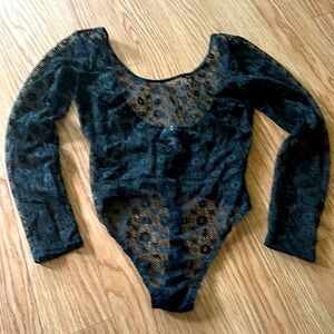 Victoria Secrets lace body suit.